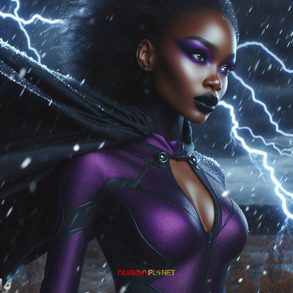 Beautiful African women superheroes 