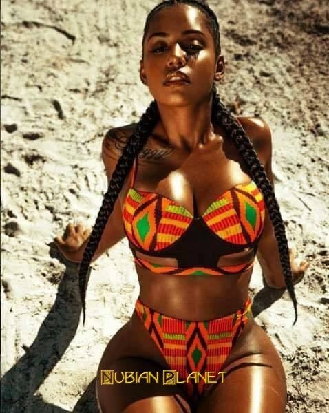 most beautiful black woman african swimsuit