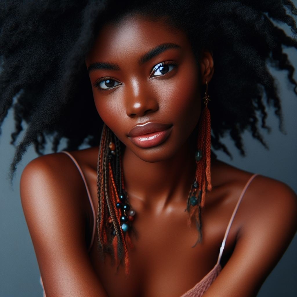 gorgeous African women with natural hairstyles afros braids dreadlocks 2